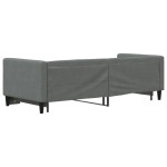 vidaXL Pat de zi cu extensie, gri închis, 80x200 cm, textil vidaXL Pat de zi cu extensie, gri închis, 80x200 cm, textil