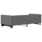 vidaXL Pat de zi cu extensie, gri închis, 90x200 cm, textil vidaXL Pat de zi cu extensie, gri închis, 90x200 cm, textil