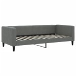 vidaXL Pat de zi cu extensie, gri închis, 90x200 cm, textil vidaXL Pat de zi cu extensie, gri închis, 90x200 cm, textil