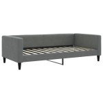 vidaXL Pat de zi cu extensie, gri închis, 100x200 cm, textil vidaXL Pat de zi cu extensie, gri închis, 100x200 cm, textil