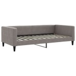 vidaXL Pat de zi cu extensie, gri taupe, 100x200 cm, textil vidaXL Pat de zi cu extensie, gri taupe, 100x200 cm, textil