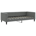 vidaXL Pat de zi cu extensie și saltele, gri închis, 90x190 cm, textil vidaXL Pat de zi cu extensie și saltele, gri închis, 90x190 cm, textil