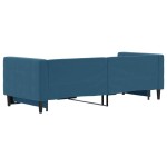 vidaXL Pat de zi cu extensie, albastru, 80x200 cm, catifea vidaXL Pat de zi cu extensie, albastru, 80x200 cm, catifea