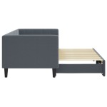 vidaXL Pat de zi cu extensie, gri închis, 80x200 cm, catifea vidaXL Pat de zi cu extensie, gri închis, 80x200 cm, catifea