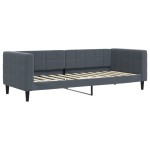 vidaXL Pat de zi cu extensie, gri închis, 80x200 cm, catifea vidaXL Pat de zi cu extensie, gri închis, 80x200 cm, catifea