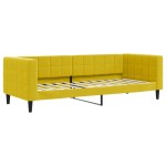 vidaXL Pat de zi cu extensie, galben, 80x200 cm, catifea vidaXL Pat de zi cu extensie, galben, 80x200 cm, catifea