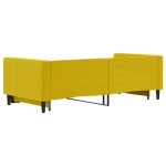 vidaXL Pat de zi cu extensie, galben, 90x200 cm, catifea vidaXL Pat de zi cu extensie, galben, 90x200 cm, catifea