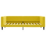 vidaXL Pat de zi cu extensie, galben, 90x200 cm, catifea vidaXL Pat de zi cu extensie, galben, 90x200 cm, catifea