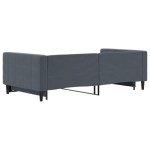 vidaXL Pat de zi cu extensie, gri închis, 100x200 cm, catifea vidaXL Pat de zi cu extensie, gri închis, 100x200 cm, catifea