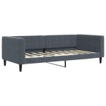 vidaXL Pat de zi cu extensie și saltele, gri închis, 90x190 cm catifea vidaXL Pat de zi cu extensie și saltele, gri închis, 90x190 cm catifea