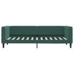 vidaXL Pat de zi cu extensie și sertare verde închis 80x200 cm catifea