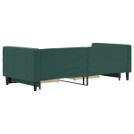 vidaXL Pat de zi cu extensie și sertare verde închis 90x200 cm catifea