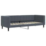 vidaXL Pat de zi cu extensie și sertare gri închis 80x200 cm catifea