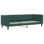 vidaXL Pat de zi cu extensie și sertare verde închis 80x200 cm catifea