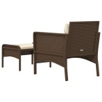 vidaXL Set șezlong de grădină cu perne, 2 piese, maro, poliratan vidaXL Set șezlong de grădină cu perne, 2 piese, maro, poliratan