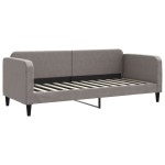 vidaXL Pat de zi cu saltea, gri taupe, 80x200 cm, textil