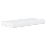 vidaXL Pat de zi cu saltea, negru, 90x190 cm, textil