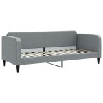 vidaXL Pat de zi cu extensie, gri deschis, 80x200 cm, textil vidaXL Pat de zi cu extensie, gri deschis, 80x200 cm, textil