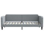 vidaXL Pat de zi cu extensie, gri deschis, 80x200 cm, textil vidaXL Pat de zi cu extensie, gri deschis, 80x200 cm, textil