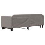 vidaXL Pat de zi cu extensie, gri taupe, 80x200 cm, textil vidaXL Pat de zi cu extensie, gri taupe, 80x200 cm, textil