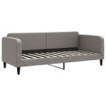 vidaXL Pat de zi cu extensie, gri taupe, 80x200 cm, textil vidaXL Pat de zi cu extensie, gri taupe, 80x200 cm, textil