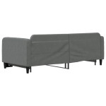 vidaXL Pat de zi cu extensie, gri închis, 90x200 cm, textil vidaXL Pat de zi cu extensie, gri închis, 90x200 cm, textil