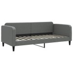 vidaXL Pat de zi cu extensie, gri închis, 90x200 cm, textil vidaXL Pat de zi cu extensie, gri închis, 90x200 cm, textil