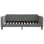 vidaXL Pat de zi cu extensie, gri închis, 90x200 cm, textil vidaXL Pat de zi cu extensie, gri închis, 90x200 cm, textil