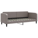 vidaXL Pat de zi cu extensie și sertare, gri taupe, 80x200 cm, textil vidaXL Pat de zi cu extensie și sertare, gri taupe, 80x200 cm, textil