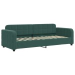 vidaXL Pat de zi cu saltea, verde închis, 80x200 cm, catifea