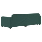vidaXL Pat de zi cu extensie, verde închis, 80x200 cm, catifea