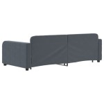 vidaXL Pat de zi cu extensie, gri închis, 90x200 cm, catifea vidaXL Pat de zi cu extensie, gri închis, 90x200 cm, catifea