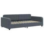vidaXL Pat de zi cu extensie, gri închis, 90x200 cm, catifea vidaXL Pat de zi cu extensie, gri închis, 90x200 cm, catifea