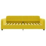 vidaXL Pat de zi cu extensie, galben, 90x200 cm, catifea vidaXL Pat de zi cu extensie, galben, 90x200 cm, catifea