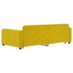 vidaXL Pat de zi cu extensie, galben, 100x200 cm, catifea
