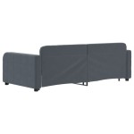 vidaXL Pat de zi cu extensie, gri închis, 90x190 cm, catifea vidaXL Pat de zi cu extensie, gri închis, 90x190 cm, catifea