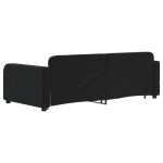 vidaXL Pat de zi cu extensie, negru, 90x190 cm, catifea vidaXL Pat de zi cu extensie, negru, 90x190 cm, catifea