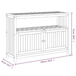 vidaXL Masă consolă, 110x35x75 cm, lemn masiv de acacia vidaXL Masă consolă, 110x35x75 cm, lemn masiv de acacia