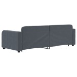 vidaXL Pat de zi cu extensie și sertare gri închis 80x200 cm catifea vidaXL Pat de zi cu extensie și sertare gri închis 80x200 cm catifea