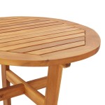 vidaXL Masă de bar de grădină, Ø60x105 cm, lemn masiv de acacia vidaXL Masă de bar de grădină, Ø60x105 cm, lemn masiv de acacia