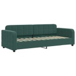vidaXL Pat de zi cu extensie și sertare verde închis 80x200 cm catifea