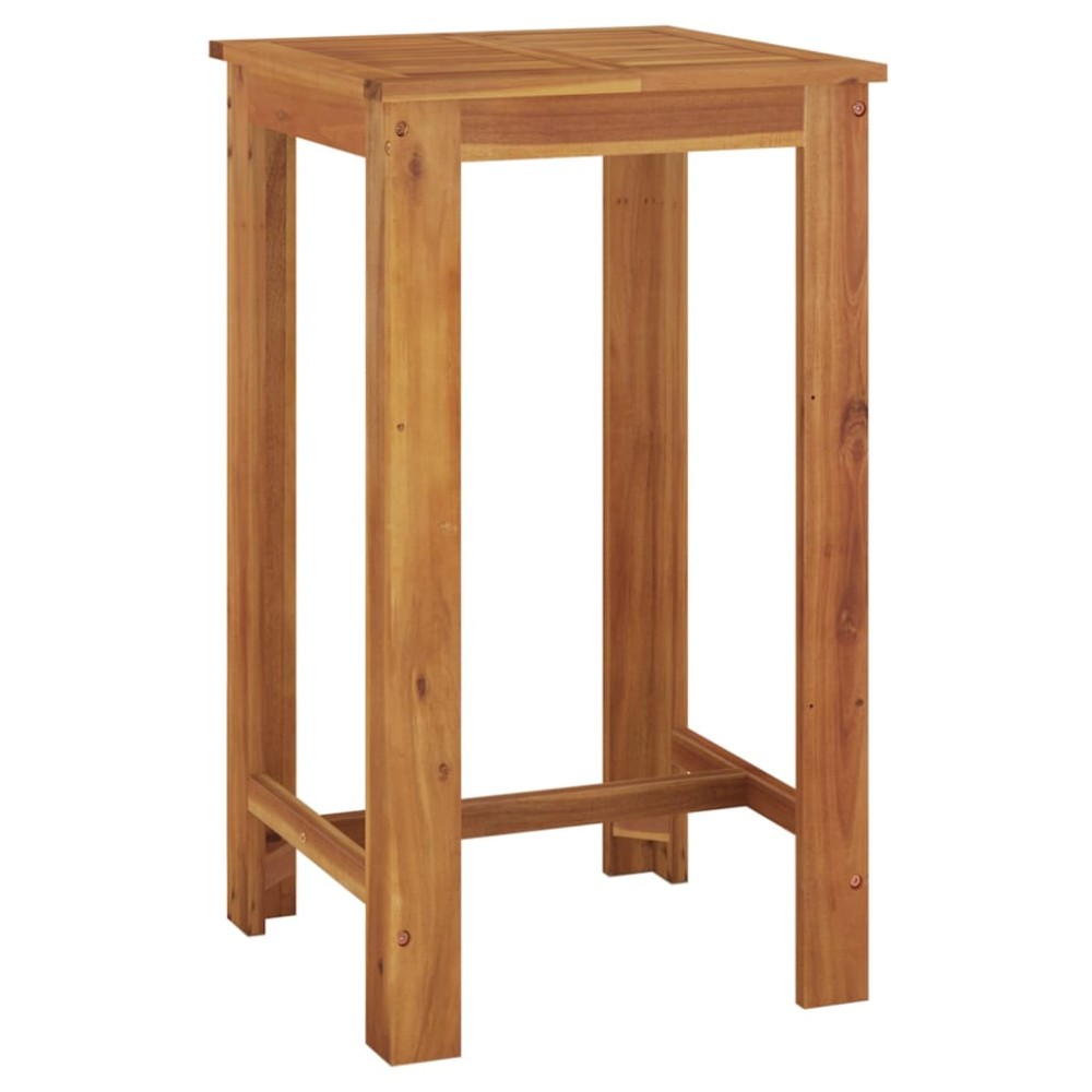 vidaXL Masă de bar de grădină, 60 x 60 x 105 cm, lemn masiv de acacia