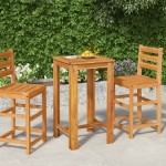 vidaXL Masă de bar de grădină, 60 x 60 x 105 cm, lemn masiv de acacia vidaXL Masă de bar de grădină, 60 x 60 x 105 cm, lemn masiv de acacia