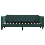 vidaXL Pat de zi cu saltea, verde închis, 80x200 cm, catifea