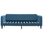 vidaXL Pat de zi cu saltea, albastru, 90x200 cm, catifea vidaXL Pat de zi cu saltea, albastru, 90x200 cm, catifea