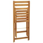 vidaXL Set bistro pliabil cu perne, 3 piese, lemn masiv de acacia vidaXL Set bistro pliabil cu perne, 3 piese, lemn masiv de acacia