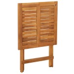 vidaXL Set bistro pliabil cu perne, 3 piese, lemn masiv de acacia vidaXL Set bistro pliabil cu perne, 3 piese, lemn masiv de acacia