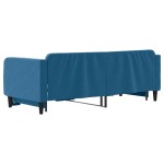 vidaXL Pat de zi cu extensie, albastru, 80x200 cm, catifea