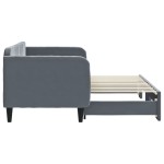 vidaXL Pat de zi cu extensie, gri închis, 80x200 cm, catifea vidaXL Pat de zi cu extensie, gri închis, 80x200 cm, catifea