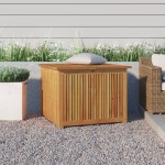 vidaXL Ladă depozitare pentru grădină 75x75x58 cm lemn masiv acacia vidaXL Ladă depozitare pentru grădină 75x75x58 cm lemn masiv acacia